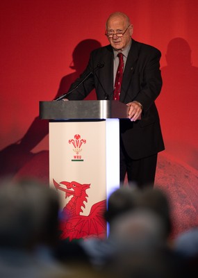 301125 - Welsh Rugby Union AGM, Vale Hotel -  Welsh Rugby Union President Terry Cobner addresses delegates at the AGM