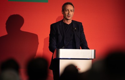 301125 - Welsh Rugby Union AGM, Vale Hotel - Welsh Rugby Union Director of Rugby and Elite Performance Dave Reddin addresses delegates at the AGM