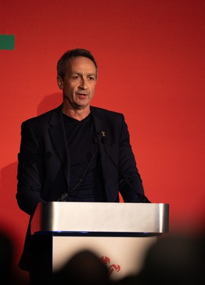301125 - Welsh Rugby Union AGM, Vale Hotel - Welsh Rugby Union Director of Rugby and Elite Performance Dave Reddin addresses delegates at the AGM