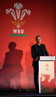 301125 - Welsh Rugby Union AGM, Vale Hotel - Welsh Rugby Union Director of Rugby and Elite Performance Dave Reddin addresses delegates at the AGM