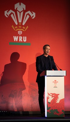 301125 - Welsh Rugby Union AGM, Vale Hotel - Welsh Rugby Union Director of Rugby and Elite Performance Dave Reddin addresses delegates at the AGM