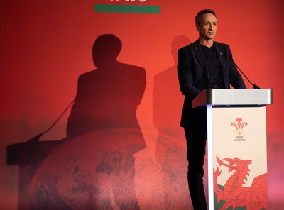 301125 - Welsh Rugby Union AGM, Vale Hotel - Welsh Rugby Union Director of Rugby and Elite Performance Dave Reddin addresses delegates at the AGM