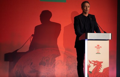301125 - Welsh Rugby Union AGM, Vale Hotel - Welsh Rugby Union Director of Rugby and Elite Performance Dave Reddin addresses delegates at the AGM