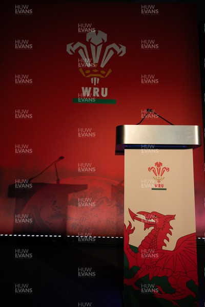 301125 - Welsh Rugby Union AGM, Vale Hotel -  A general view of the conference room ahead of the AGM