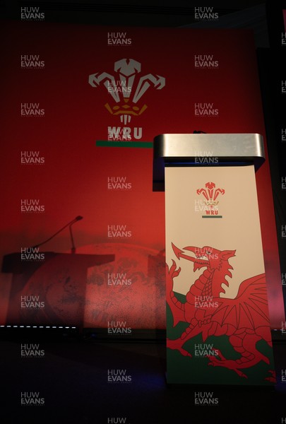 301125 - Welsh Rugby Union AGM, Vale Hotel -  A general view of the conference room ahead of the AGM