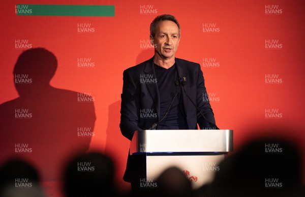 301125 - Welsh Rugby Union AGM, Vale Hotel - Welsh Rugby Union Director of Rugby and Elite Performance Dave Reddin addresses delegates at the AGM