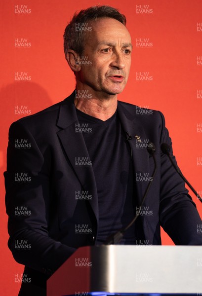 301125 - Welsh Rugby Union AGM, Vale Hotel - Welsh Rugby Union Director of Rugby and Elite Performance Dave Reddin addresses delegates at the AGM