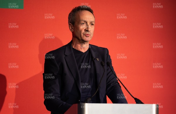 301125 - Welsh Rugby Union AGM, Vale Hotel - Welsh Rugby Union Director of Rugby and Elite Performance Dave Reddin addresses delegates at the AGM