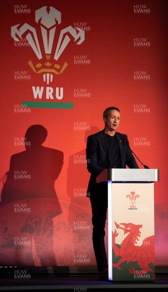 301125 - Welsh Rugby Union AGM, Vale Hotel - Welsh Rugby Union Director of Rugby and Elite Performance Dave Reddin addresses delegates at the AGM