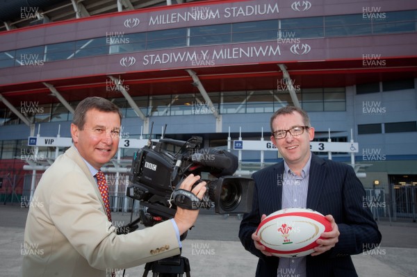 150713 - WRU and BBC Announcement - Roger Lewis, Group Chief Executive of the WRU and Rhodri Talfan Davies, Director BBC Cymru Wales, announce a long term deal to show Wales Autumn Series matches on the BBC