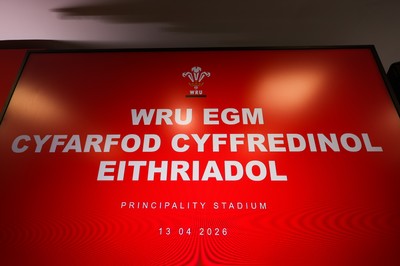 130426 - Welsh Rugby Union EGM - A general view of the President’s Lounge ahead of the Extraordinary General Meeting held at the Principality Stadium