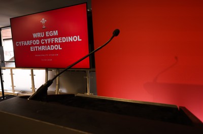 130426 - Welsh Rugby Union EGM - A general view of the President’s Lounge ahead of the Extraordinary General Meeting held at the Principality Stadium