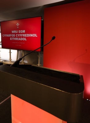 130426 - Welsh Rugby Union EGM - A general view of the President’s Lounge ahead of the Extraordinary General Meeting held at the Principality Stadium