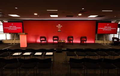 130426 - Welsh Rugby Union EGM - A general view of the President’s Lounge ahead of the Extraordinary General Meeting held at the Principality Stadium