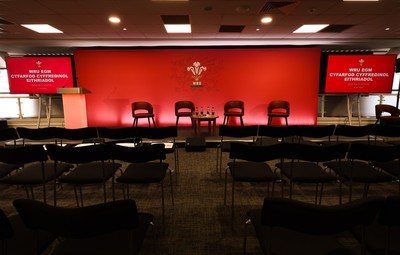 130426 - Welsh Rugby Union EGM - A general view of the President’s Lounge ahead of the Extraordinary General Meeting held at the Principality Stadium