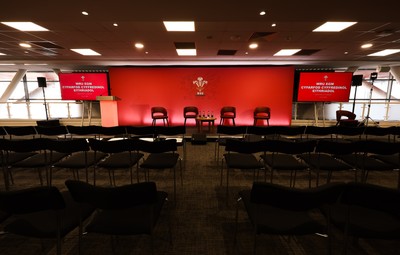 130426 - Welsh Rugby Union EGM - A general view of the President’s Lounge ahead of the Extraordinary General Meeting held at the Principality Stadium