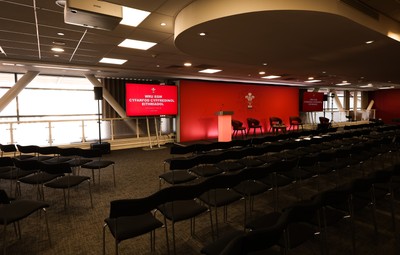 130426 - Welsh Rugby Union EGM - A general view of the President’s Lounge ahead of the Extraordinary General Meeting held at the Principality Stadium