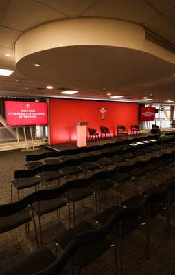 130426 - Welsh Rugby Union EGM - A general view of the President’s Lounge ahead of the Extraordinary General Meeting held at the Principality Stadium