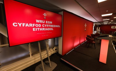 130426 - Welsh Rugby Union EGM - A general view of the President’s Lounge ahead of the Extraordinary General Meeting held at the Principality Stadium