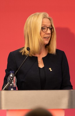 130426 - Welsh Rugby Union EGM - Abi Tierney, WRU Group Chief Executive Officer, during the Extraordinary General Meeting held at the Principality Stadium