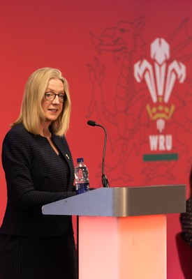 130426 - Welsh Rugby Union EGM - Abi Tierney, WRU Group Chief Executive Officer, during the Extraordinary General Meeting held at the Principality Stadium