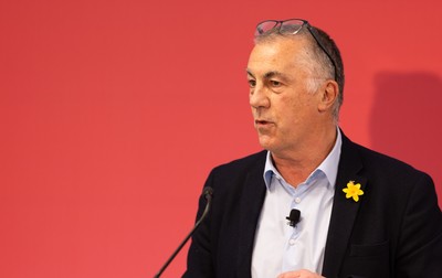 130426 - Welsh Rugby Union EGM - Geraint John, WRU Community Director, during the Extraordinary General Meeting held at the Principality Stadium