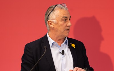130426 - Welsh Rugby Union EGM - Geraint John, WRU Community Director, during the Extraordinary General Meeting held at the Principality Stadium