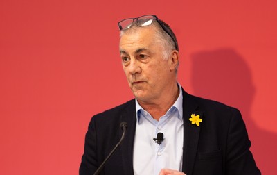 130426 - Welsh Rugby Union EGM - Geraint John, WRU Community Director, during the Extraordinary General Meeting held at the Principality Stadium