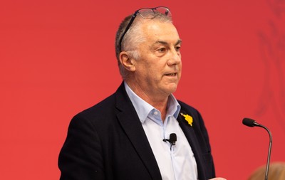130426 - Welsh Rugby Union EGM - Geraint John, WRU Community Director, during the Extraordinary General Meeting held at the Principality Stadium