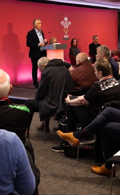 130426 - Welsh Rugby Union EGM - Geraint John, WRU Community Director, during the Extraordinary General Meeting held at the Principality Stadium