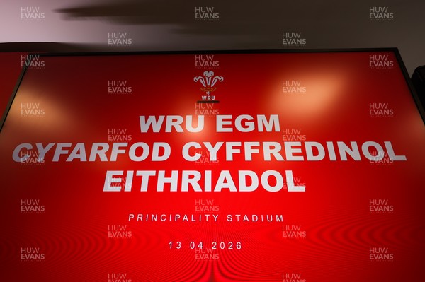 130426 - Welsh Rugby Union EGM - A general view of the President’s Lounge ahead of the Extraordinary General Meeting held at the Principality Stadium