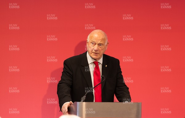 130426 - Welsh Rugby Union EGM - Terry Cobner, WRU President, during the Extraordinary General Meeting held at the Principality Stadium