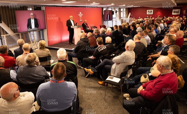 130426 - Welsh Rugby Union EGM - Richard Collier-Keywood, outgoing WRU chair, during the Extraordinary General Meeting held at the Principality Stadium