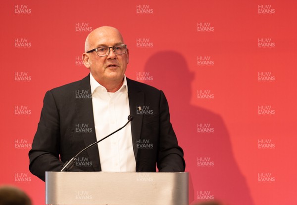130426 - Welsh Rugby Union EGM - Richard Collier-Keywood, outgoing WRU chair, during the Extraordinary General Meeting held at the Principality Stadium
