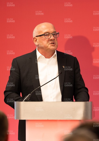 130426 - Welsh Rugby Union EGM - Richard Collier-Keywood, outgoing WRU chair, during the Extraordinary General Meeting held at the Principality Stadium
