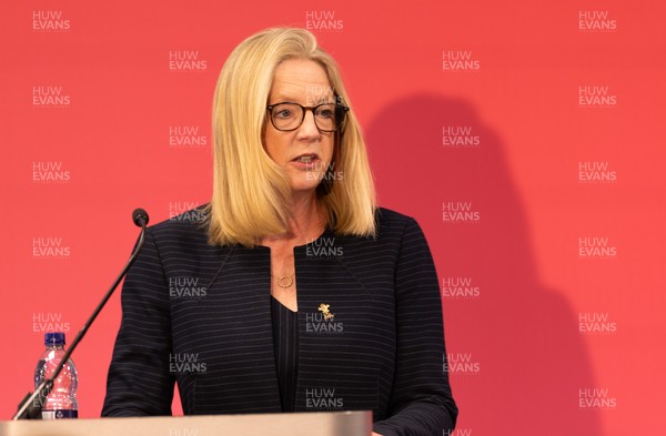 130426 - Welsh Rugby Union EGM - Abi Tierney, WRU Group Chief Executive Officer, during the Extraordinary General Meeting held at the Principality Stadium