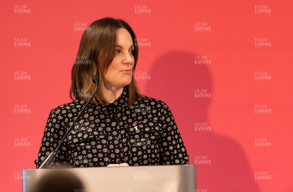 130426 - Welsh Rugby Union EGM - Lydia Stirling, WRU Chief People Officer, during the Extraordinary General Meeting held at the Principality Stadium