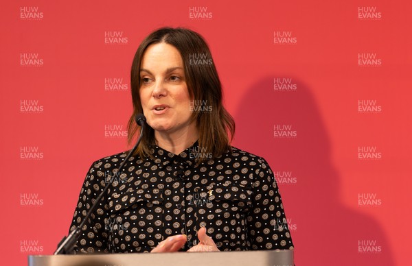 130426 - Welsh Rugby Union EGM - Lydia Stirling, WRU Chief People Officer, during the Extraordinary General Meeting held at the Principality Stadium