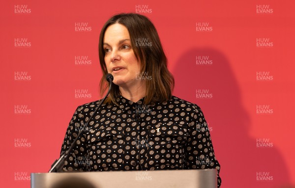 130426 - Welsh Rugby Union EGM - Lydia Stirling, WRU Chief People Officer, during the Extraordinary General Meeting held at the Principality Stadium