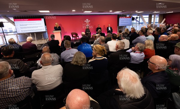 130426 - Welsh Rugby Union EGM - Abi Tierney, WRU Group Chief Executive Officer, during the Extraordinary General Meeting held at the Principality Stadium