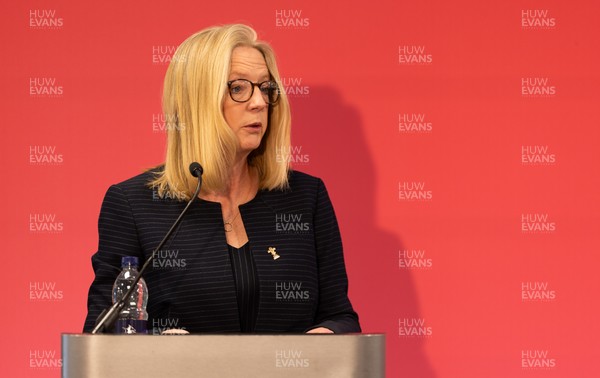 130426 - Welsh Rugby Union EGM - Abi Tierney, WRU Group Chief Executive Officer, during the Extraordinary General Meeting held at the Principality Stadium