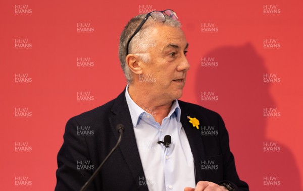 130426 - Welsh Rugby Union EGM - Geraint John, WRU Community Director, during the Extraordinary General Meeting held at the Principality Stadium