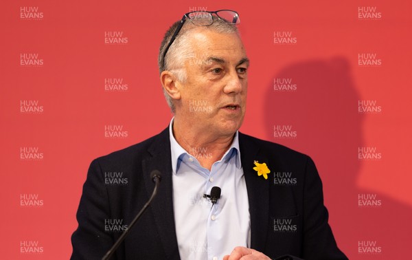 130426 - Welsh Rugby Union EGM - Geraint John, WRU Community Director, during the Extraordinary General Meeting held at the Principality Stadium