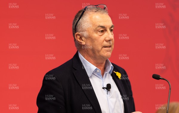 130426 - Welsh Rugby Union EGM - Geraint John, WRU Community Director, during the Extraordinary General Meeting held at the Principality Stadium