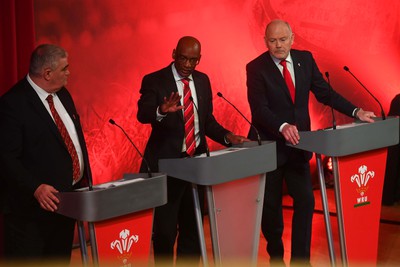 260323 - Welsh Rugby Union Extraordinary General Meeting - John Manders, Nigel Walker and Ieuan Evans