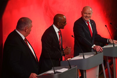 260323 - Welsh Rugby Union Extraordinary General Meeting - John Manders, Nigel Walker and Ieuan Evans