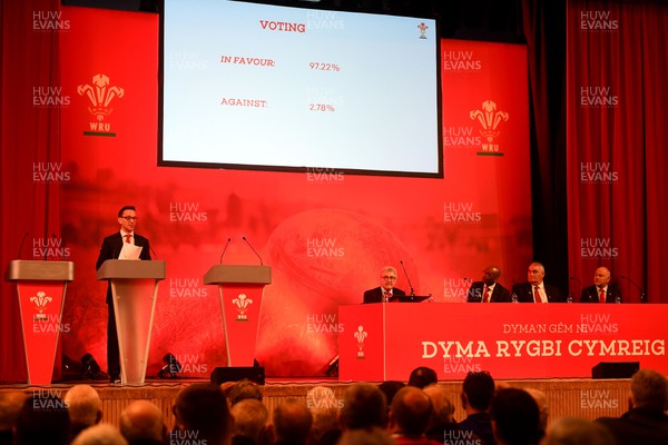 260323 - Welsh Rugby Union Extraordinary General Meeting - Rhodri Lewis reveals the vote