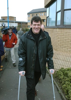 230203 - WRU Meeting, Port Talbot - Llanelli's Gareth Jenkins leaves the meeting