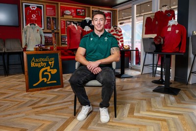 300926 - National Sporting Heritage Day WRU - Picture shows Josh Adams at the WRU National Sporting Heritage Day Event at the Principality Stadium in Cardiff, Wales