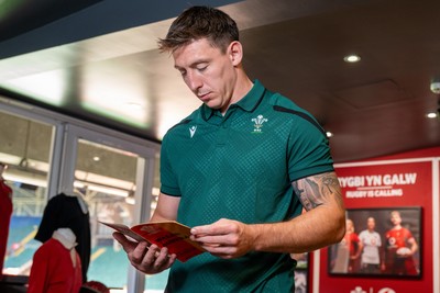 300926 - National Sporting Heritage Day WRU - Picture shows Josh Adams at the WRU National Sporting Heritage Day Event at the Principality Stadium in Cardiff, Wales